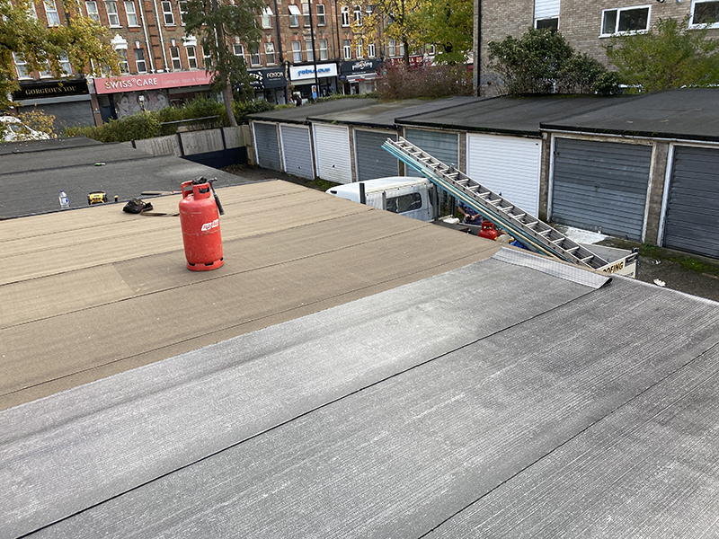 Pitched tile roof installation in Hampstead